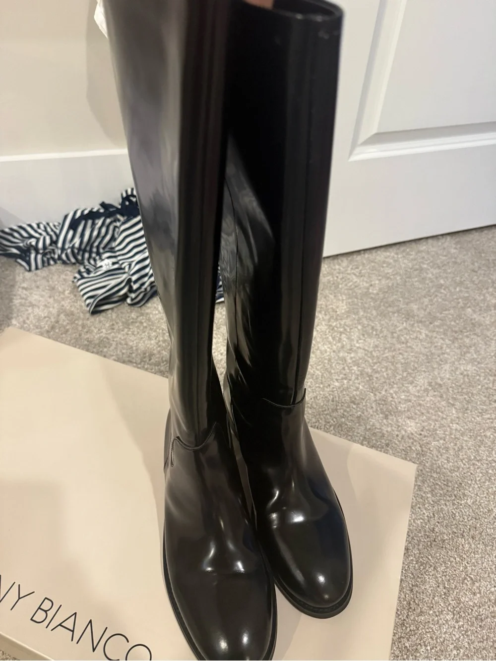 Tony Bianco Hi Gloss Grange Riding Boots